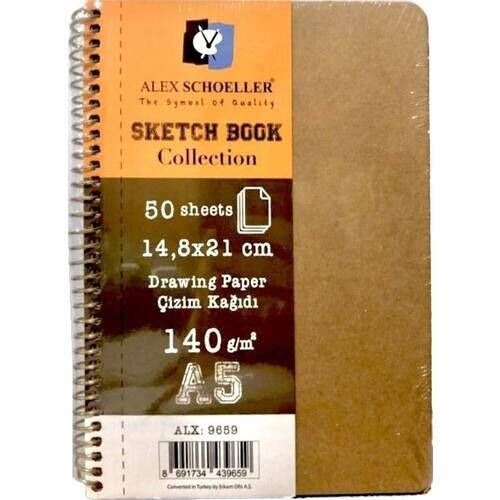 Alex Sketch Book Collection A5 140 Gr 50 Yaprak Alx-9659