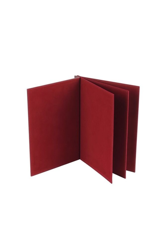 2K İmza Dosyası 3 Bölmeli 25x32 Cm Bordo