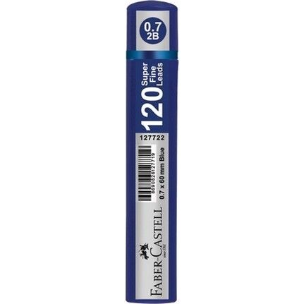 Faber-Castell Grip Min 0.7 2B 60mm 120'li Mavi Tüp