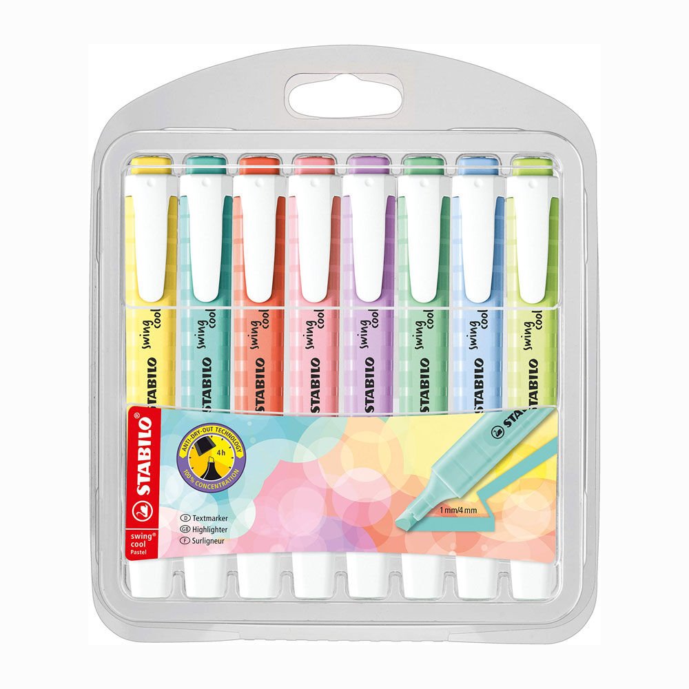 Stabilo Swing Cool Pastel 8 Li Paket