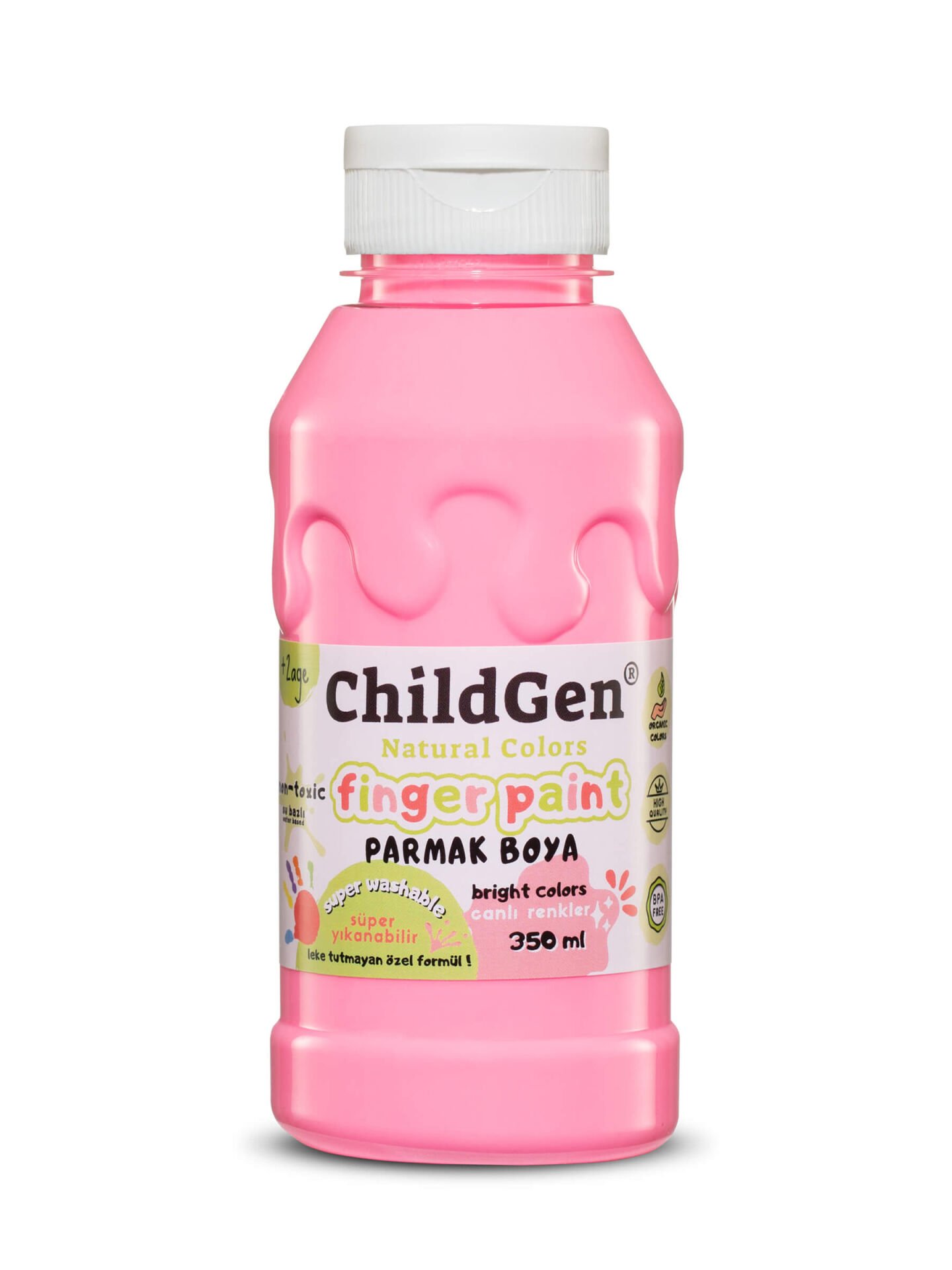 Gen Oyuncak Parmak Boya 350 Ml Pembe