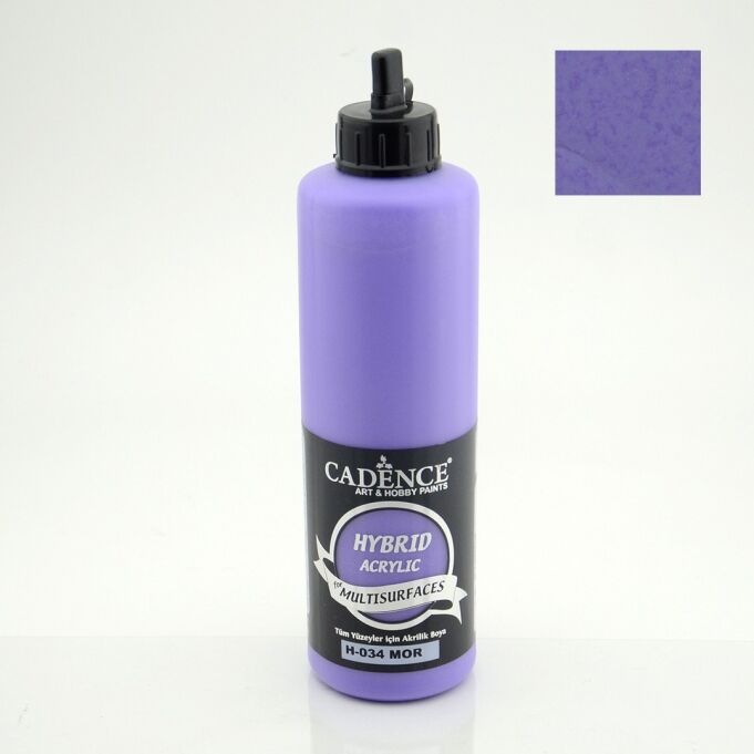 Cadence Hybrid Akrilik Multisurfaces H-034 Mor 500 Ml