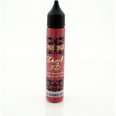 Cadence 3D Dora Boncuk Boya 5133 Kırmızı 25 Ml