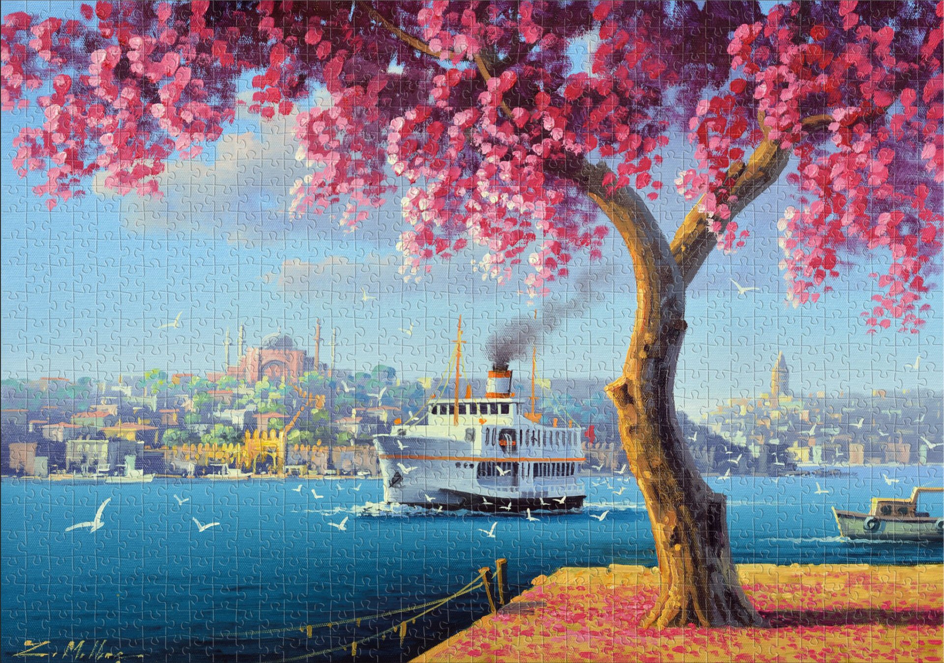 Ks Games Puzzle 1000 Hagıa Sophia And Ferry