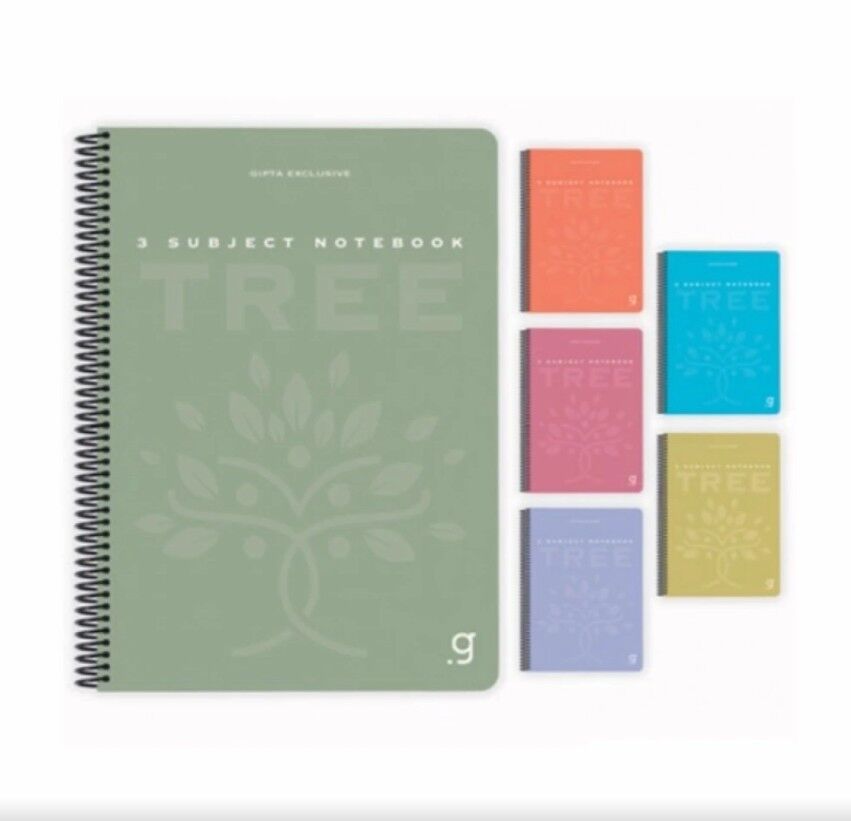 Gıpta Tree Spiralli Seperatörlü Pp Kapak Defter A4 120 Yaprak Çizgili