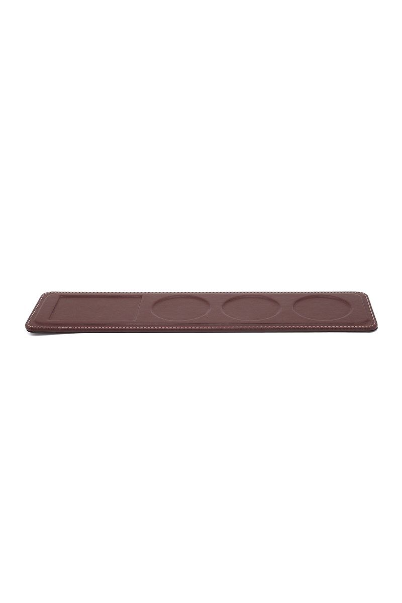 2K Bardaklık Şişelik Ve Çerezlik Masa Üstü 160-4 Bordo 9,5x42 Cm