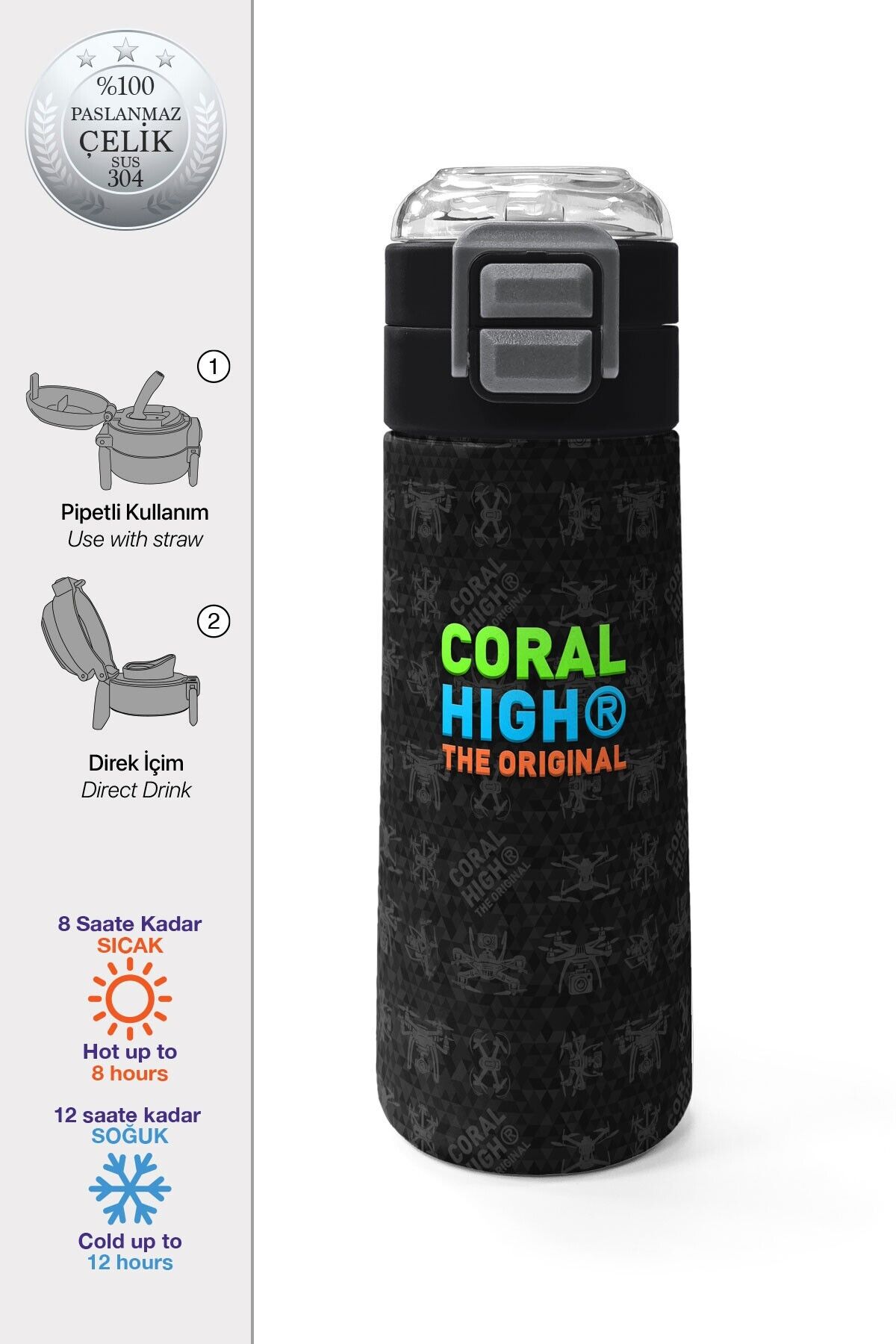 Yaygan Coral High Çelik Termos 500Ml 31891