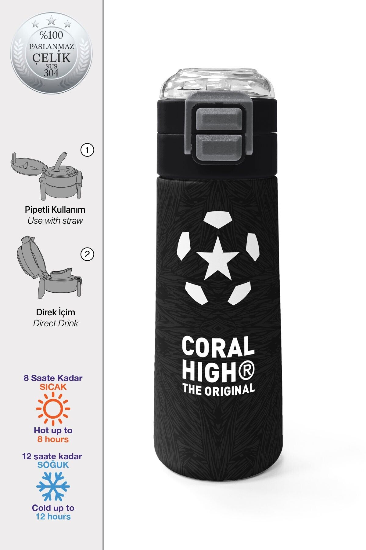Yaygan Coral High Çelik Termos 500Ml 31898