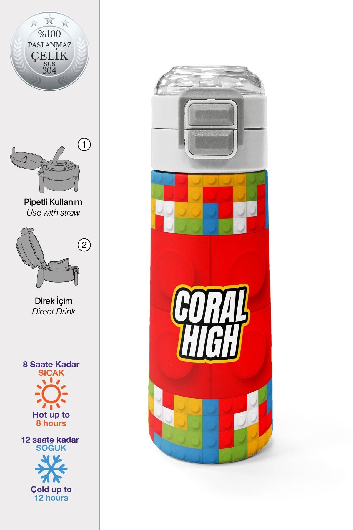 Yaygan Coral High Çelik Termos 500Ml 31991