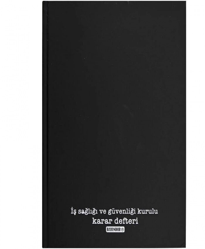Armat İş Sağlığı Ve İş Güvenliği Kurulu Karar Defteri Ciltli 50x3