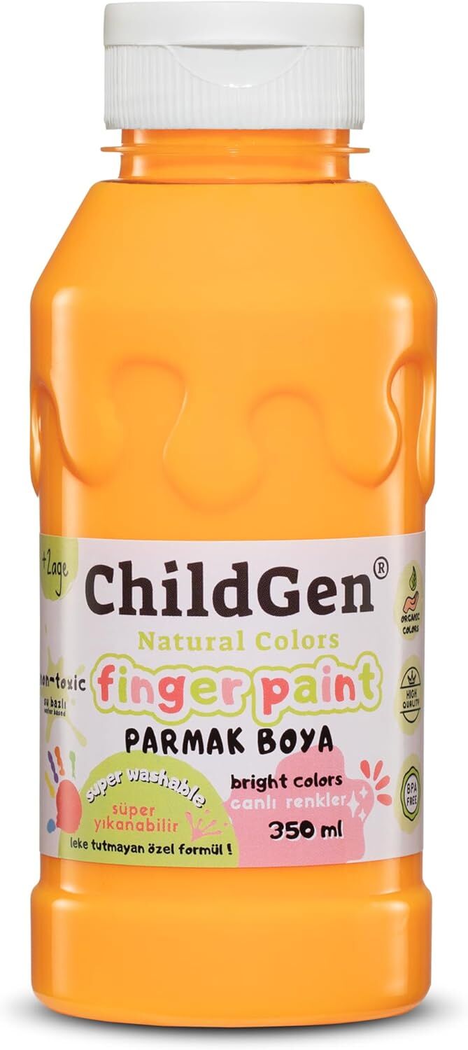Gen Oyuncak Parmak Boya 350 Ml Turuncu
