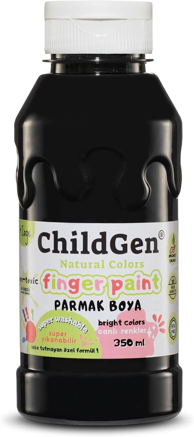 Gen Oyuncak Parmak Boya 350 Ml Siyah