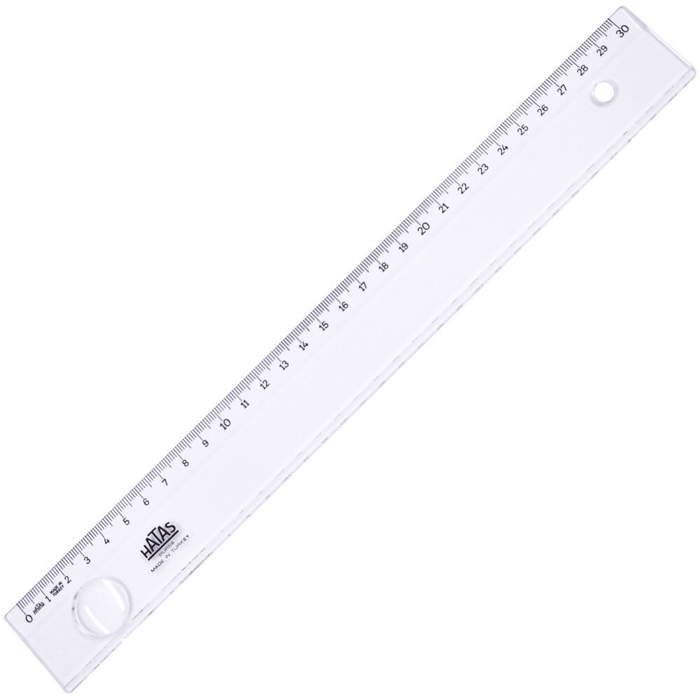 Hatas Mercekli Geniş Büro Cetveli 30 Cm