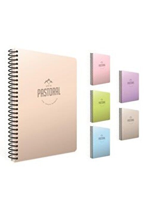 Gıpta Pastoral Spiralli Pp Kapak Defter A4 72 Yp Düz Çizgisiz