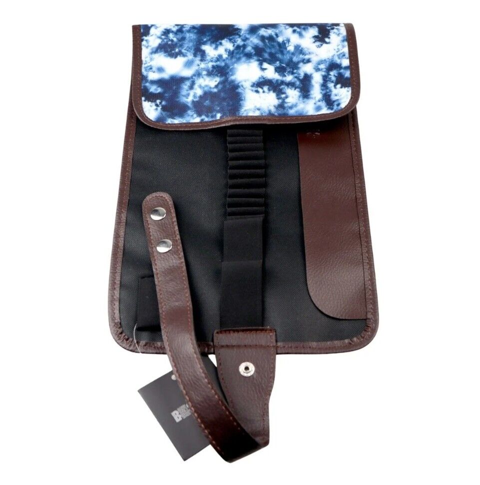 B Back Rulo Kalemlik Desenli Mavili