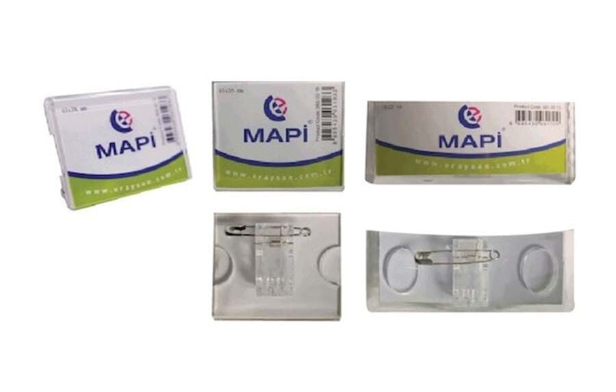 Mapi Şeffaf İsimlik 74x25 Mm Dikdörtgen