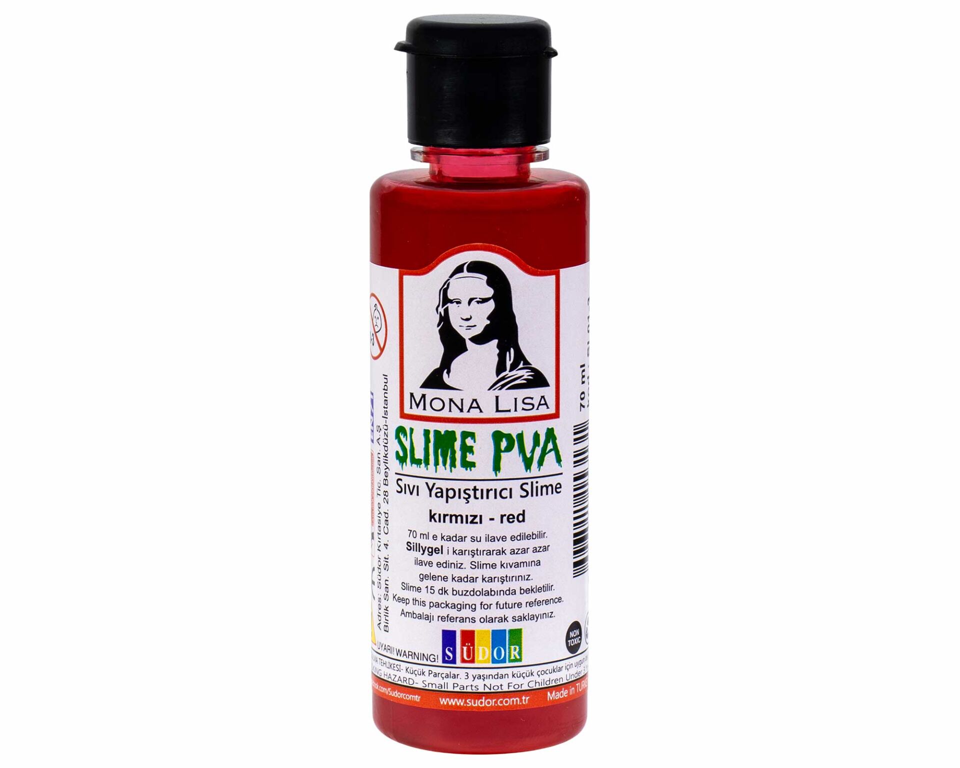 Mona Lisa Sıvı Yapıştırıcı Slime 70 Ml Kırmızı