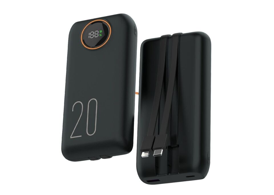 Snapron SNP-3013 20.000 Mah LCD Ekran Dahili Kablolu 22.5w Hızlı Şarj Powerbank