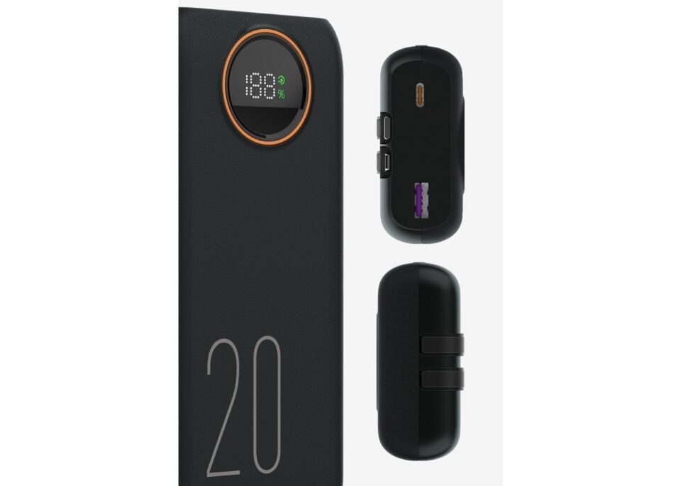 Snapron SNP-3013 20.000 Mah LCD Ekran Dahili Kablolu 22.5w Hızlı Şarj Powerbank