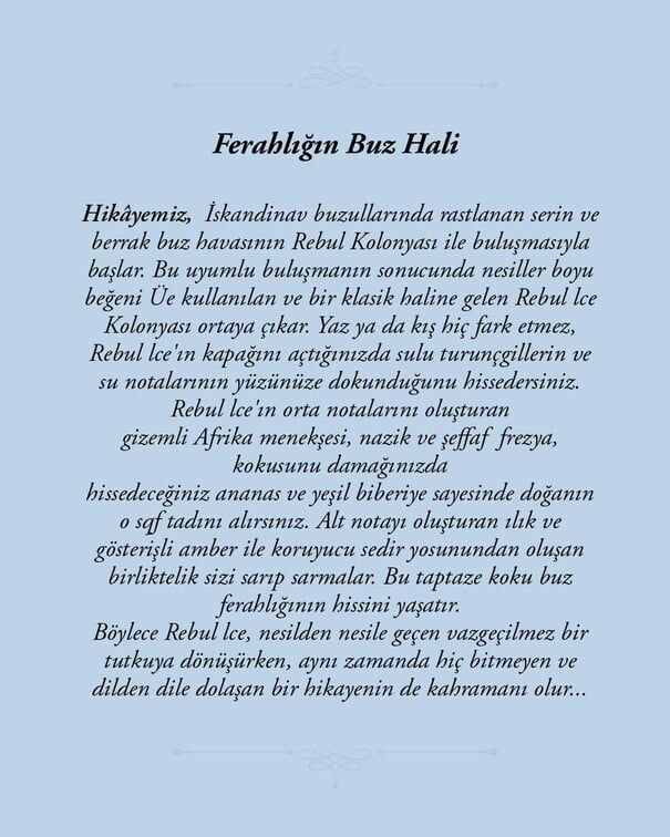 Rebul Kolonya 50 Ml Ice