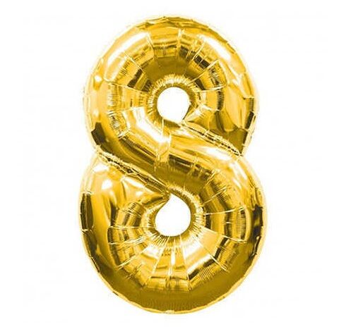 Balon 40'' Rakam Folyo 8 Altin