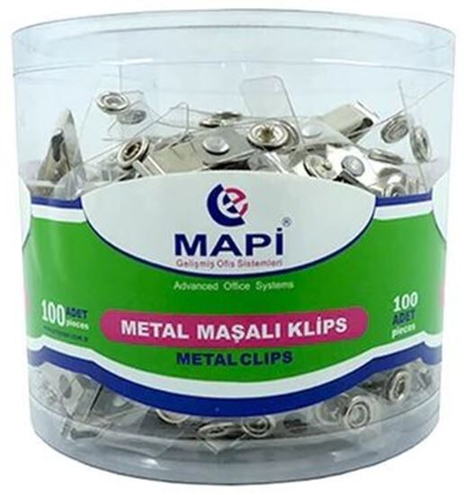 Mapi Metal Maşalı Klipsler 100 Adet