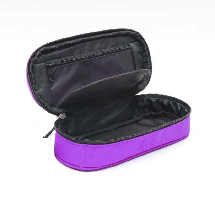 B Back Oval Kalemlik Kumaş Lila