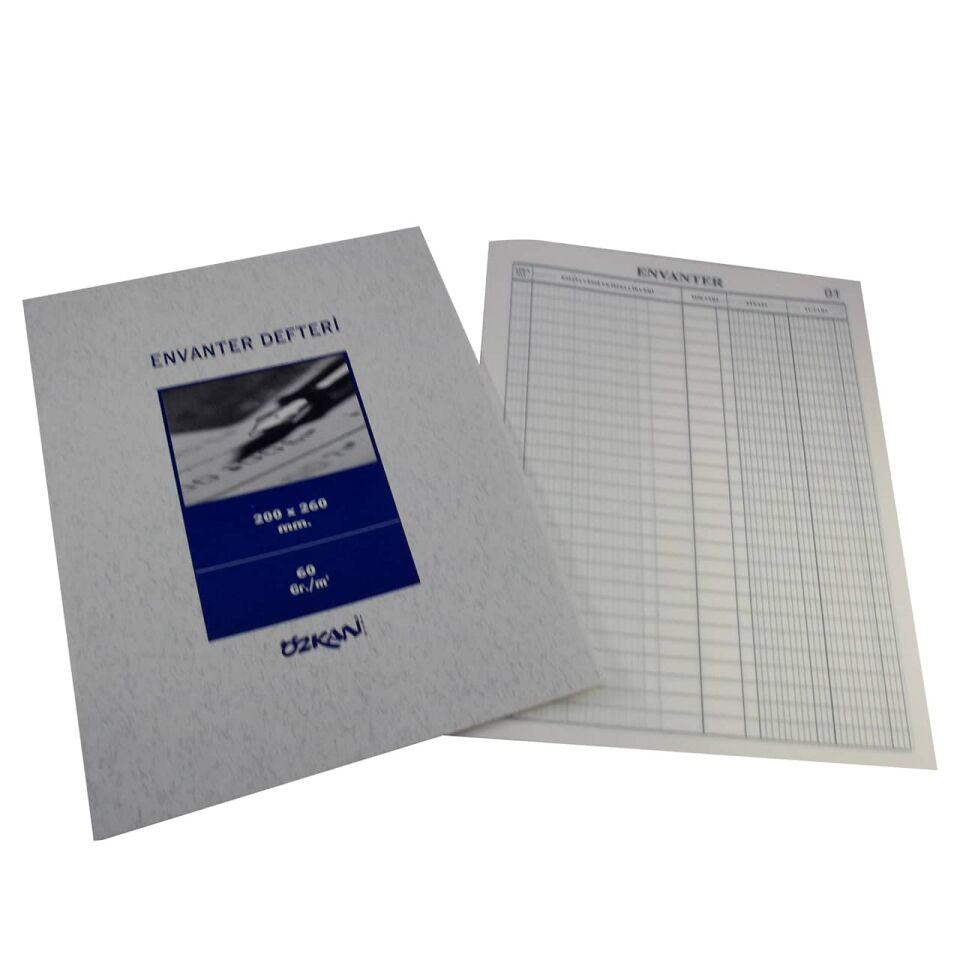 Özkan Envanter Defteri Numaralı (1-2-3) 24 Yaprak