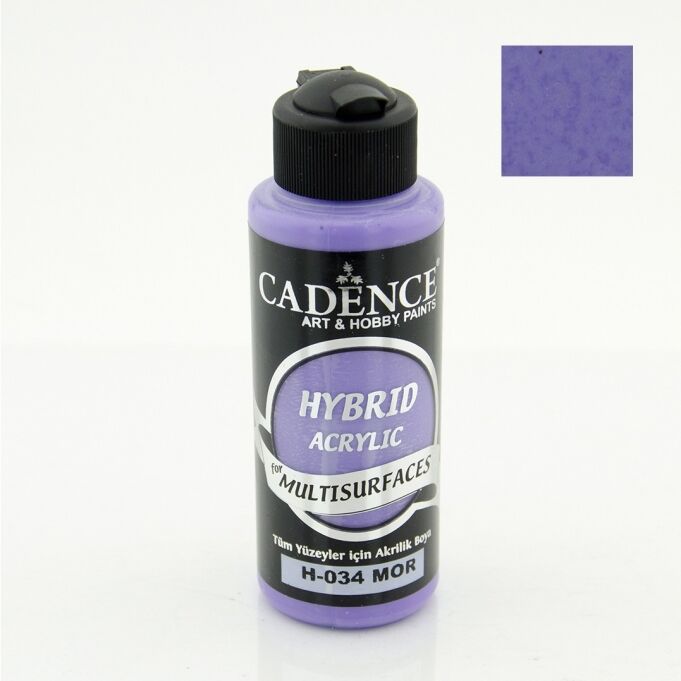 Cadence Hybrid Akrilik Multisurfaces H-034 Mor 120 Ml