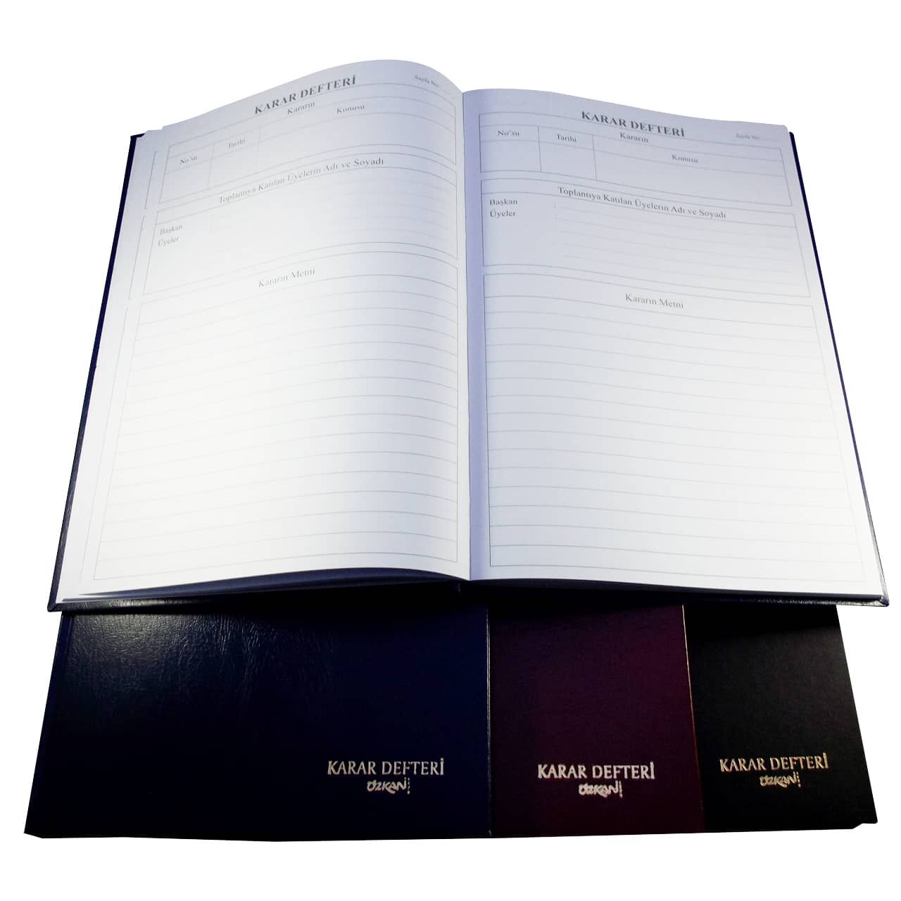 Özkan Karar Defteri Ciltli 96 Yaprak