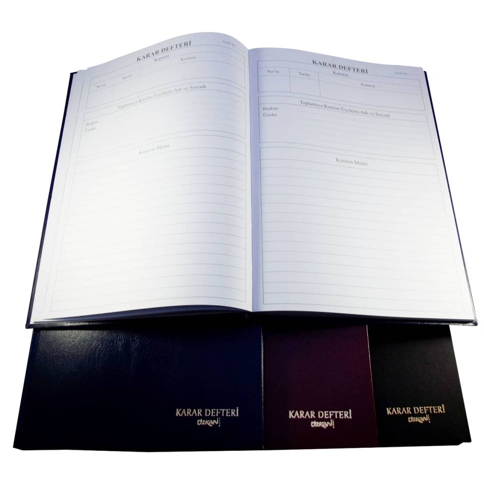 Özkan Karar Defteri Ciltli 96 Yaprak