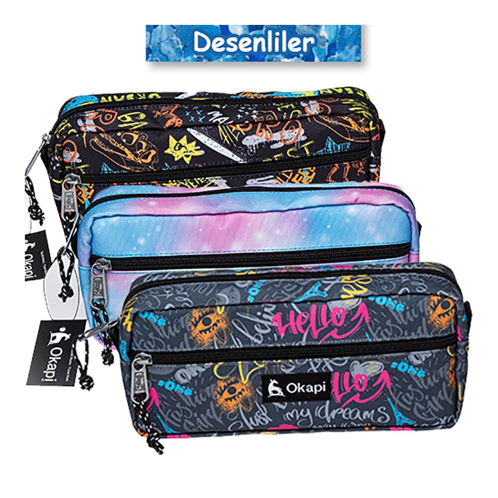 Okapi Okp-135 As Kalem Çantası Karışık Renk