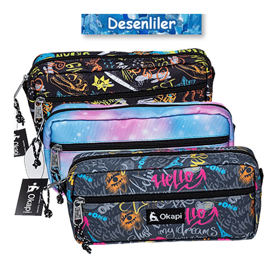 Okapi Okp-135 As Kalem Çantası Karışık Renk