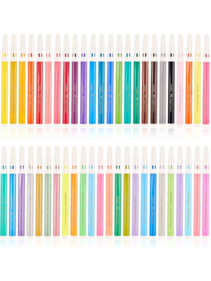 Faber-Castell Süper Comfort Keçeli Kalem 48 Li