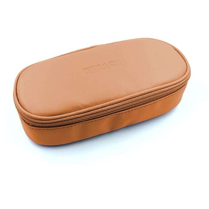 B Back Suni Deri Oval Kalemlik Taba