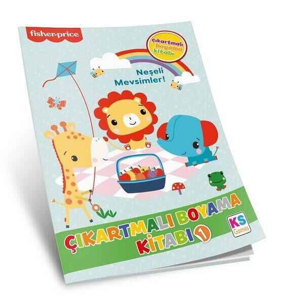 Ks Games Fisher Prıce Coloring Sticker Book 1 Neşeli Mevsimler