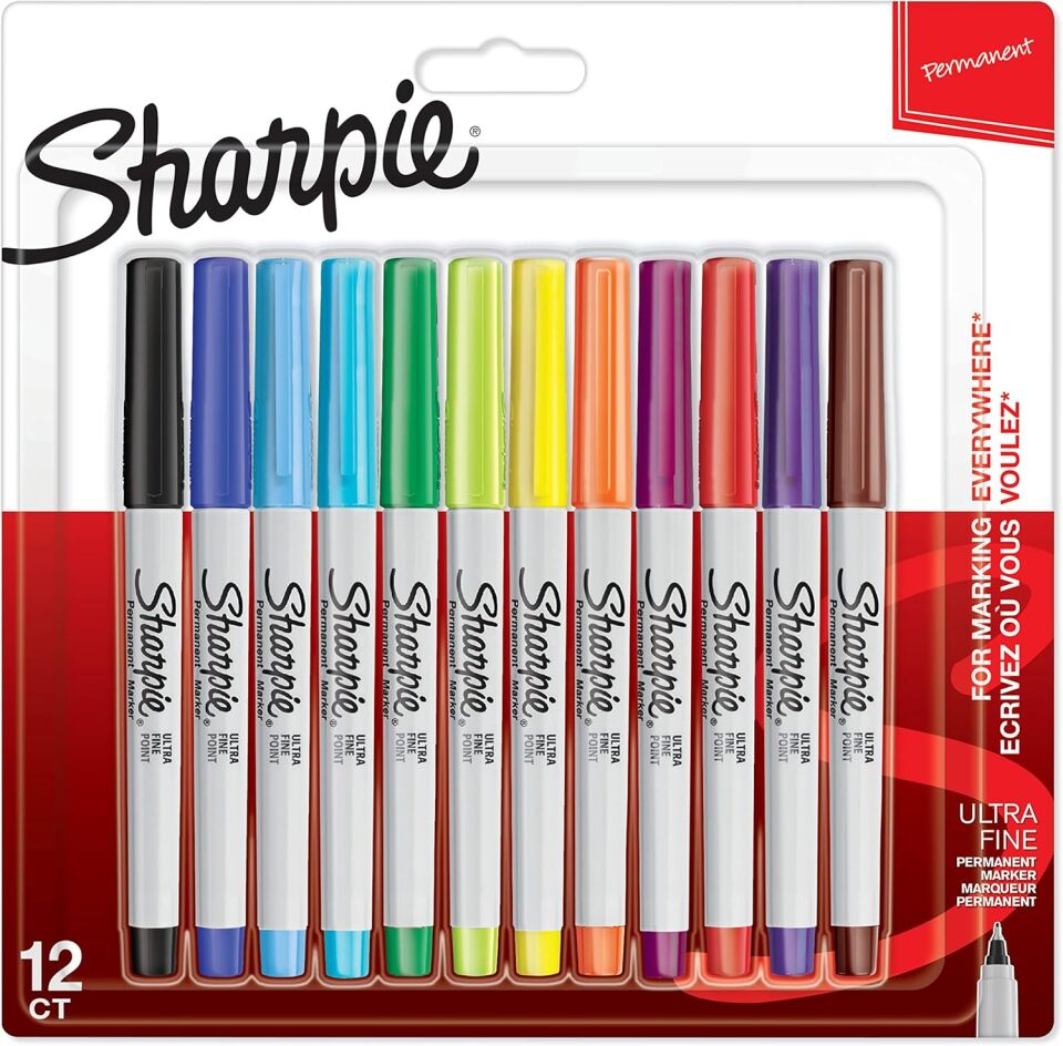 Sharpie Ultra Fine Süper İnce Uç 12 Li Karışık Blister