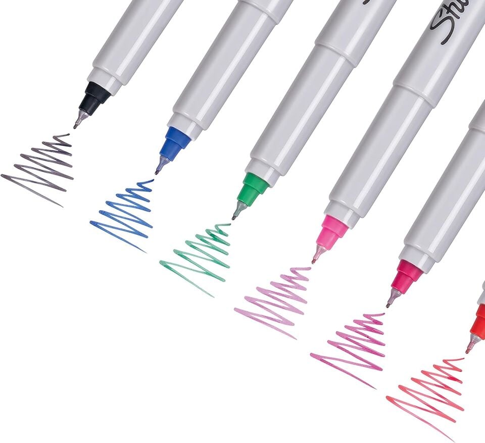 Sharpie Ultra Fine Süper İnce Uç 12 Li Karışık Blister