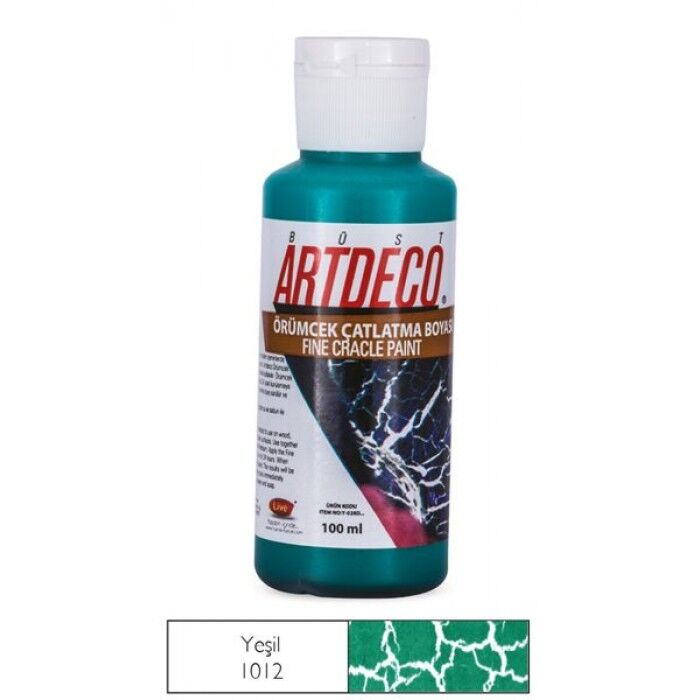 Artdeco Örümcek Çatlatma Boyası 100 Ml Yeşil 1012