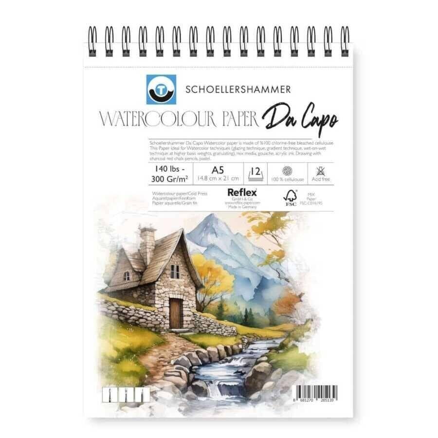Güven Art Schoellershammer Da Capo Watercolour Pad 300 Gr A5 12 Yaprak