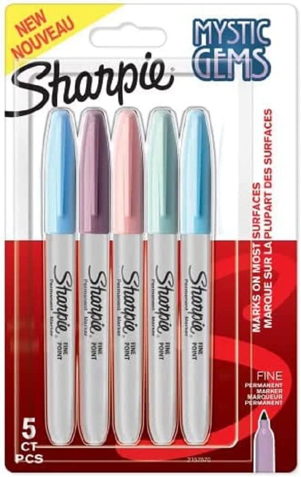 Sharpie Permanent Set Fine 5 Li  Mystıc Gems