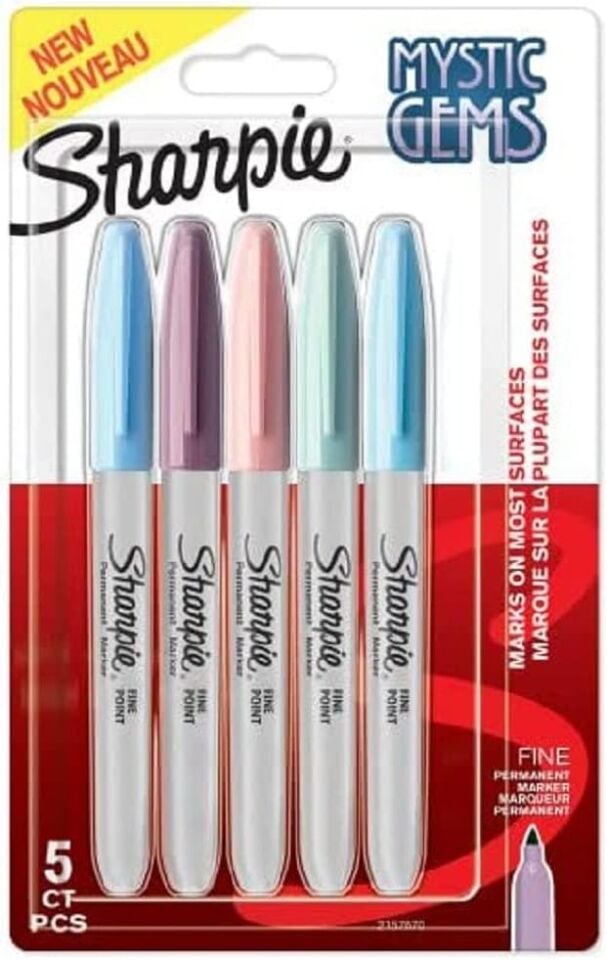 Sharpie Permanent Set Fine 5 Li  Mystıc Gems