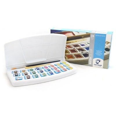 Van Gogh Sulu Boya Tablet Set 24 Lü Plastik Kutu