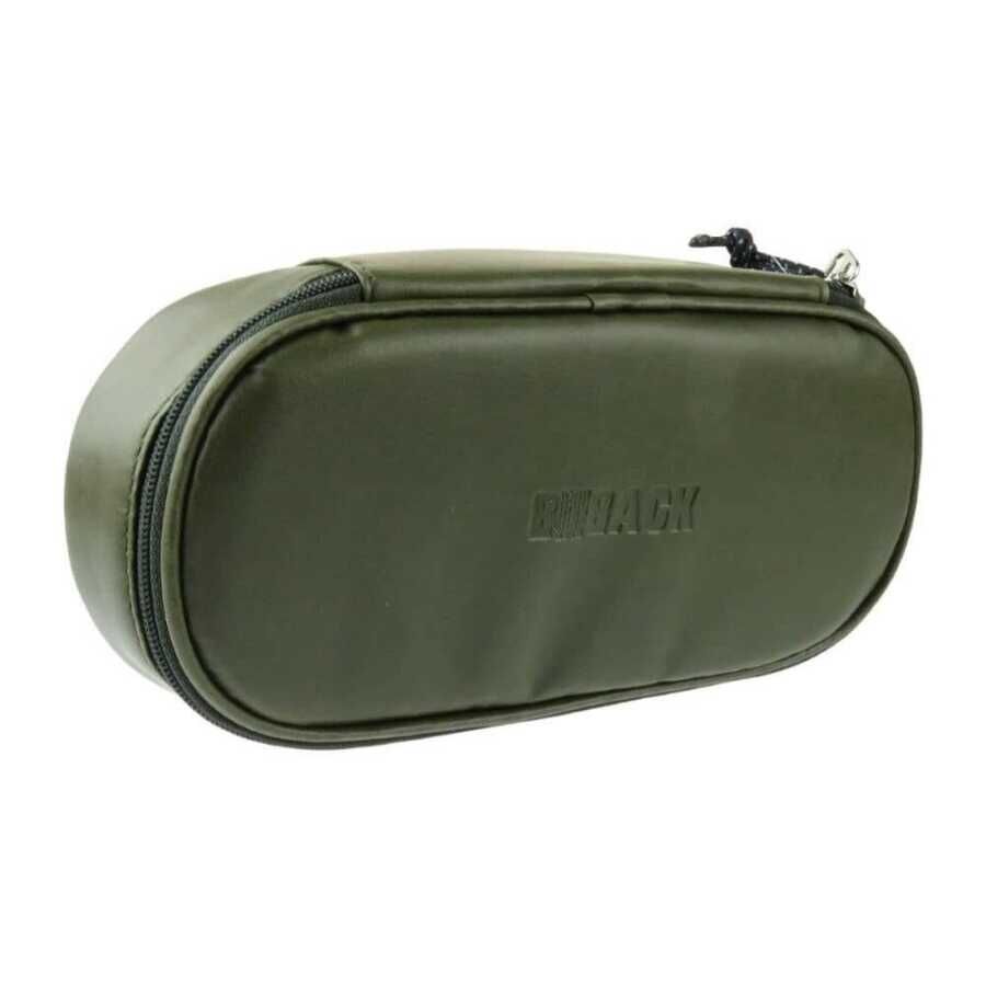 B Back Oval Kalemlik Suni Deri Haki