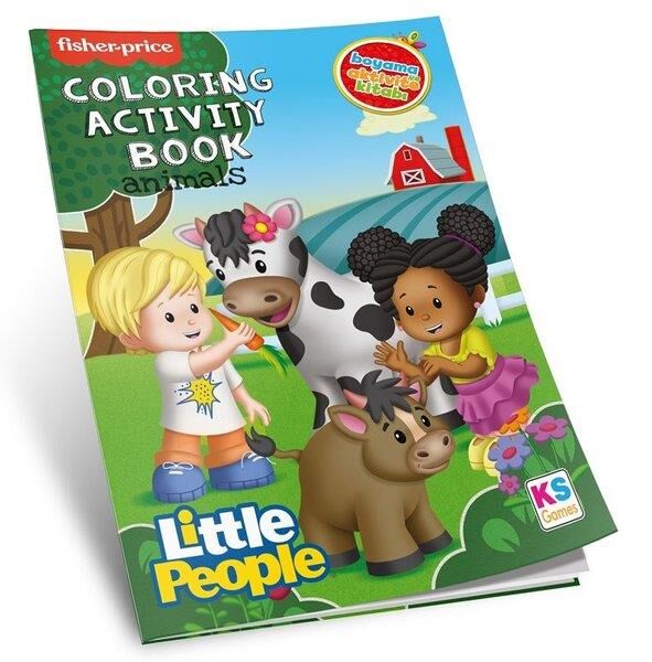 Ks Games Little People Coloring Activity Book Anımals