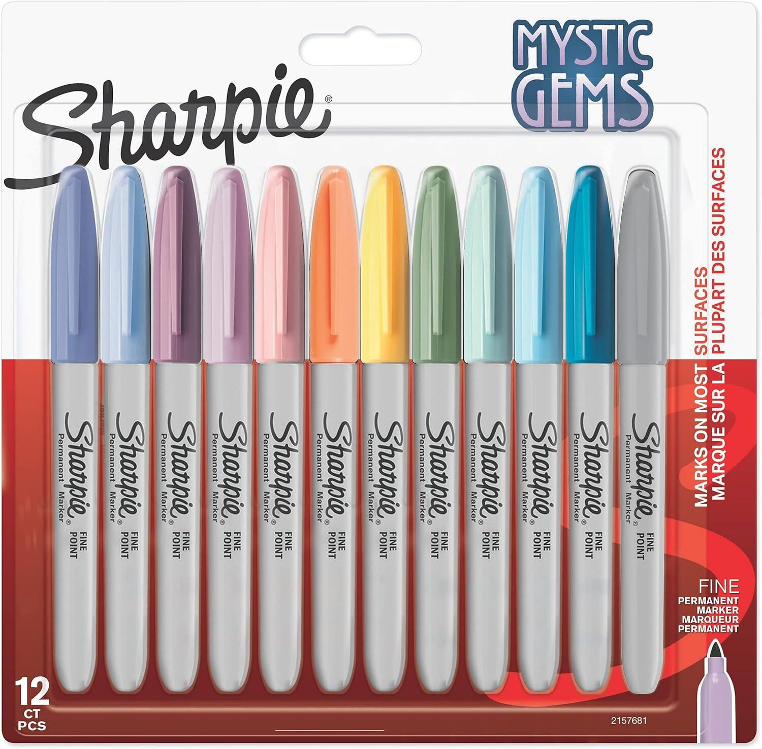 Sharpie Permanent Set Fine 12 Li  Mystıc Gems