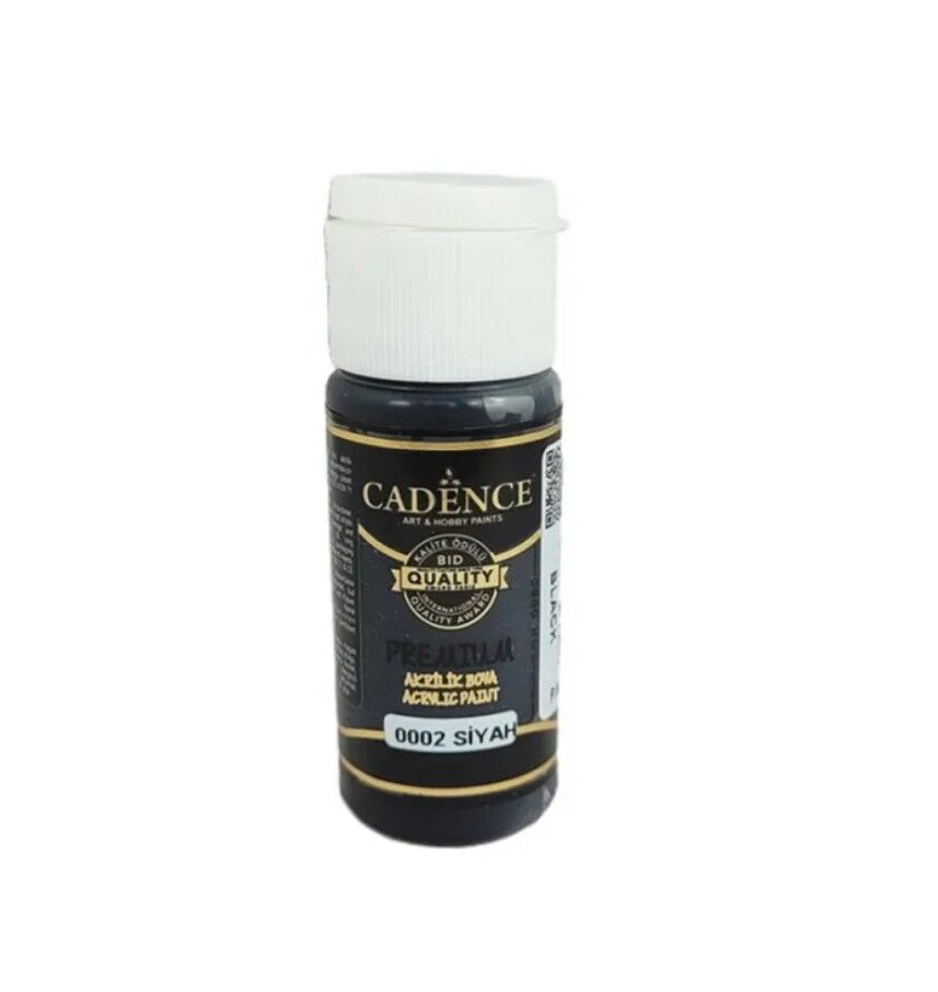 Cadence Premıum Akrilik Boya 0002 Siyah 25 Ml