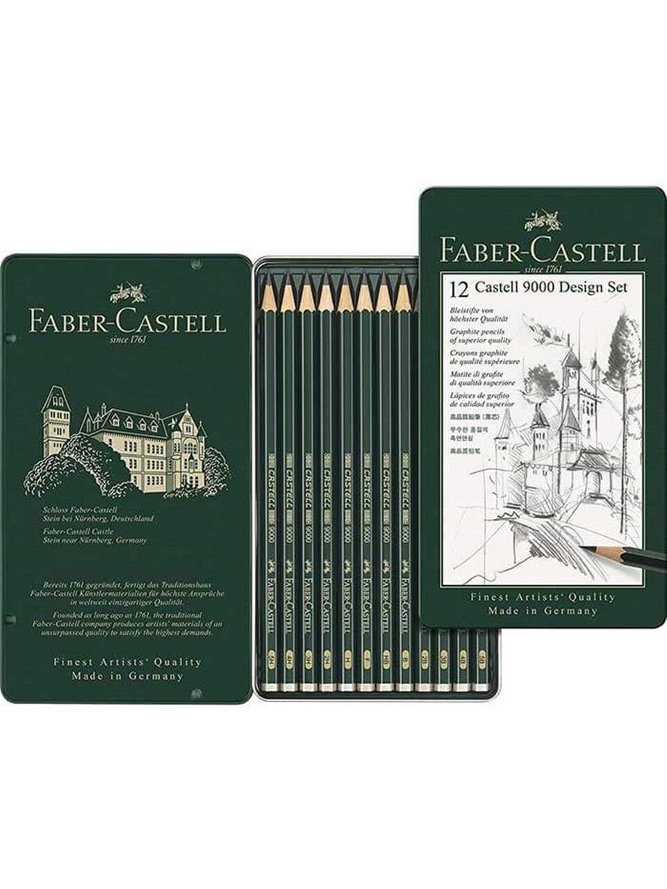 Faber-Castell 9000 Desing Kara Kalem Seti