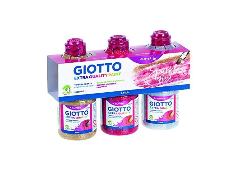 Giotto Pack 3x250 Ml Extra Quality Glitter Paint