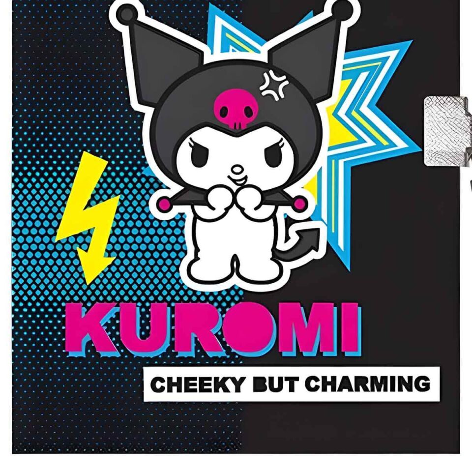 Kuromi 14x20 80 Yaprak Kilitli Hatıra Defteri